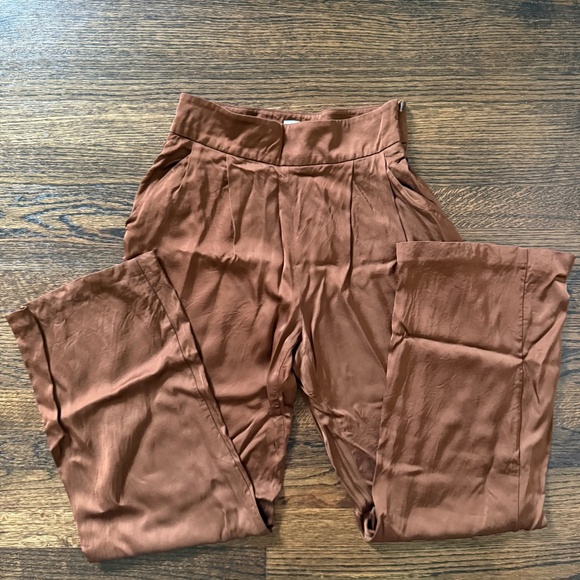 Sezane Georgio Trousers Caramel - Size 4 - Picture 1 of 3